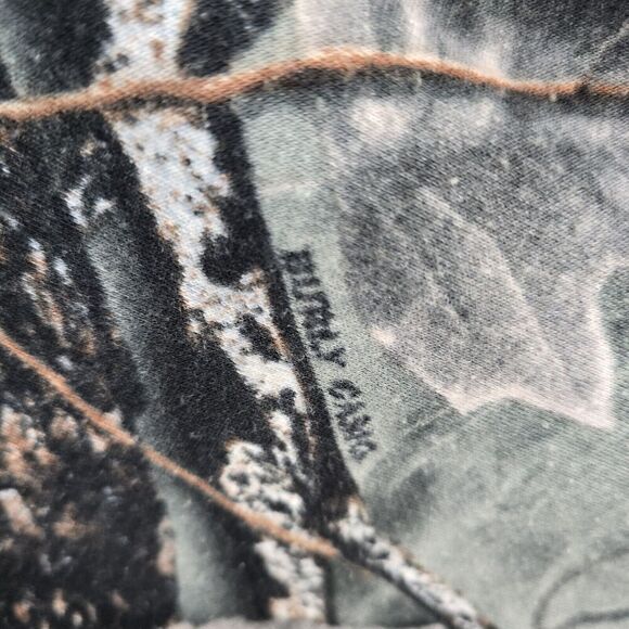 WFS Element Gear Hoodie Mens XL Camo Burly Gang Woodland Pullover Sweatshirt - Picture 9 of 14